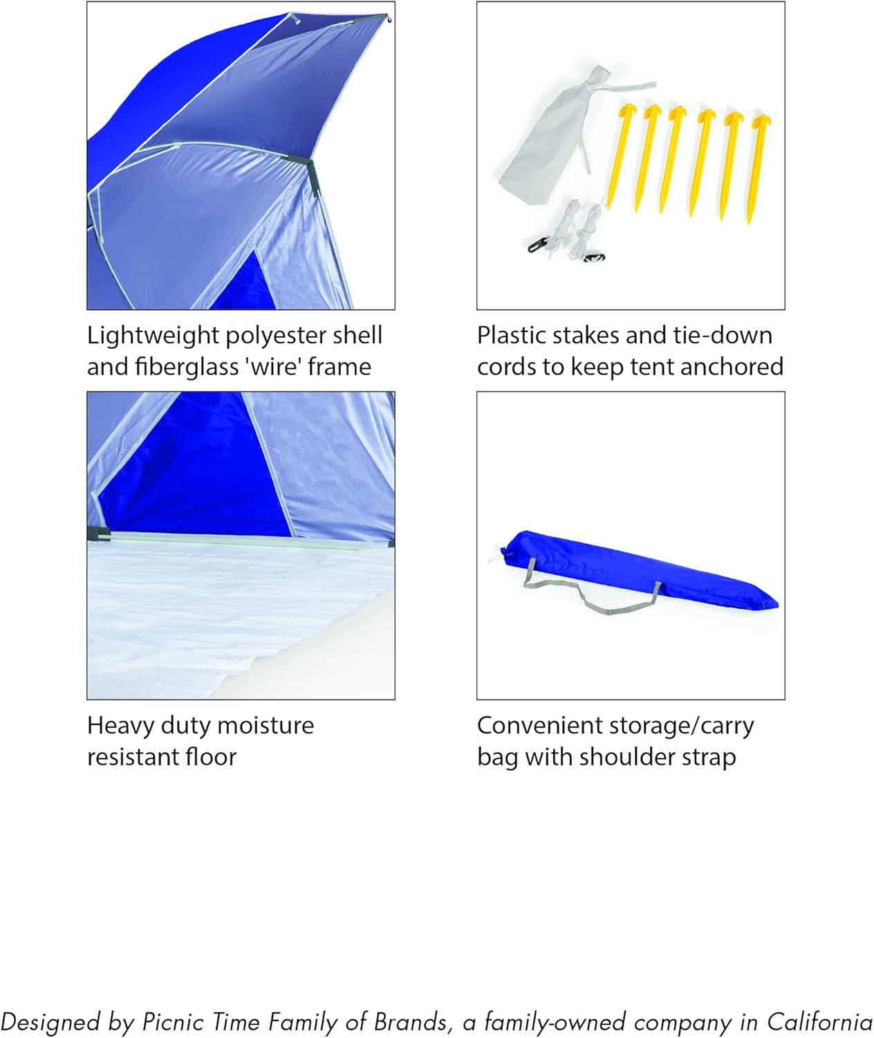imageBrolly Beach Umbrella Tent Pop Up Beach Tent Beach Sun Shade