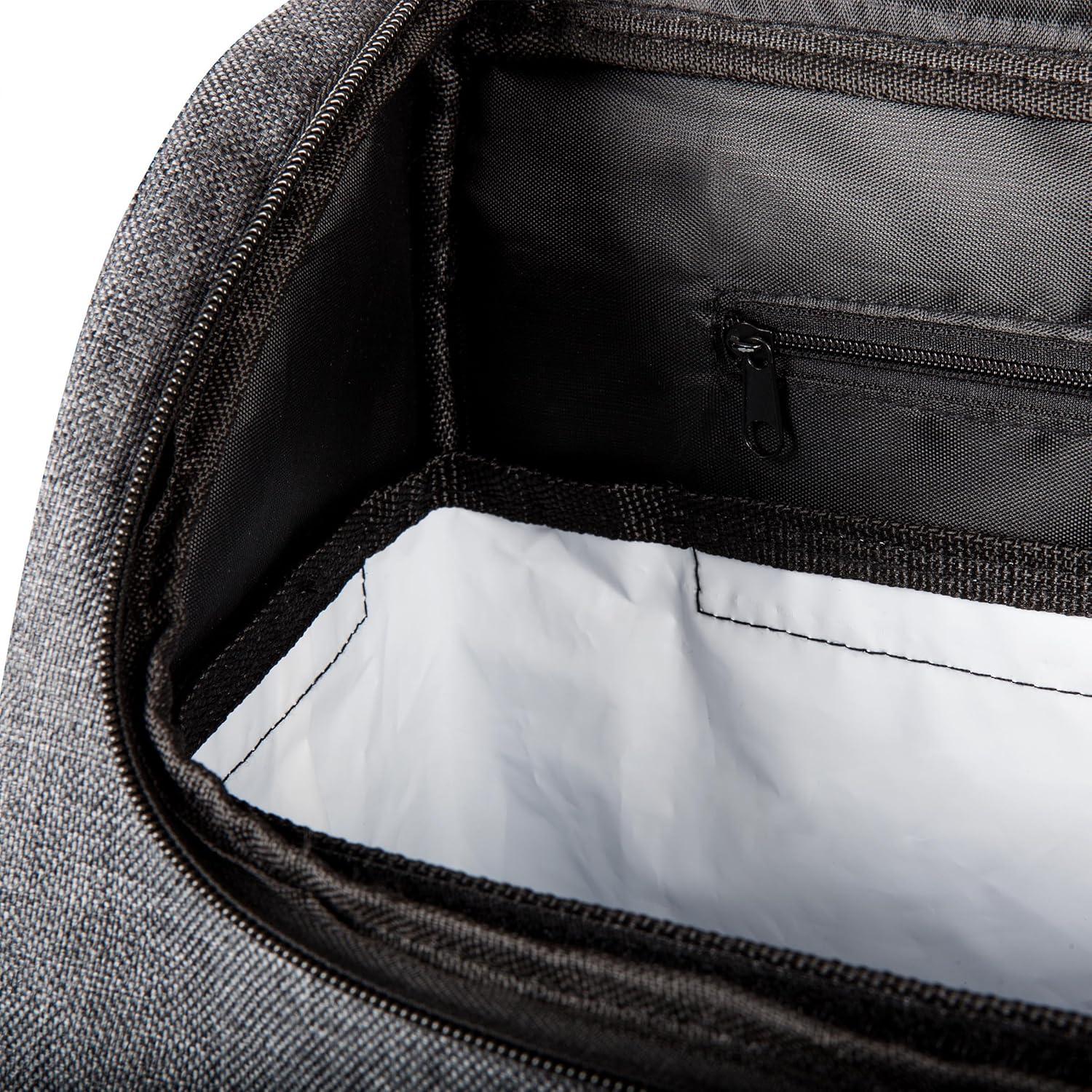 imageCommuter Travel Backpack Cooler Lightweight Leakproof Bag Insulated Soft Cooler Pack Heathered GrayHeathered Gray