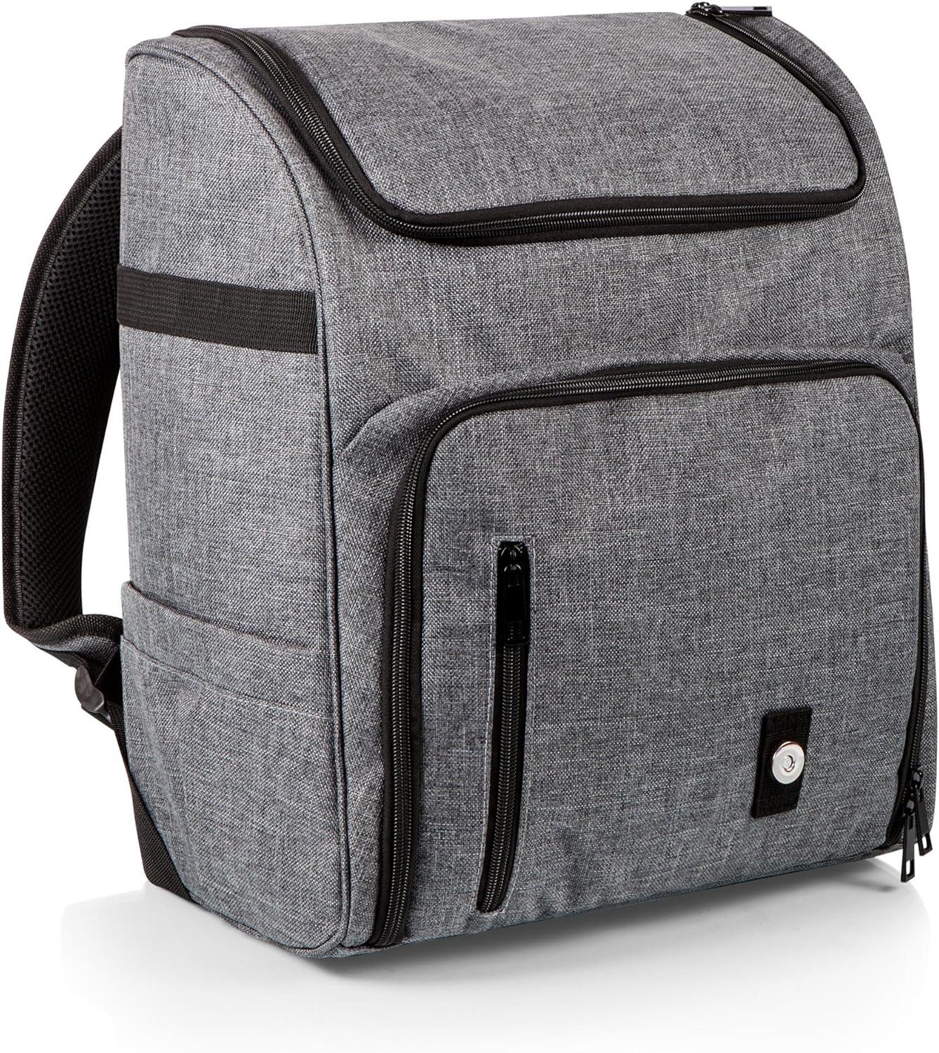 imageCommuter Travel Backpack Cooler Lightweight Leakproof Bag Insulated Soft Cooler Pack Heathered GrayHeathered Gray