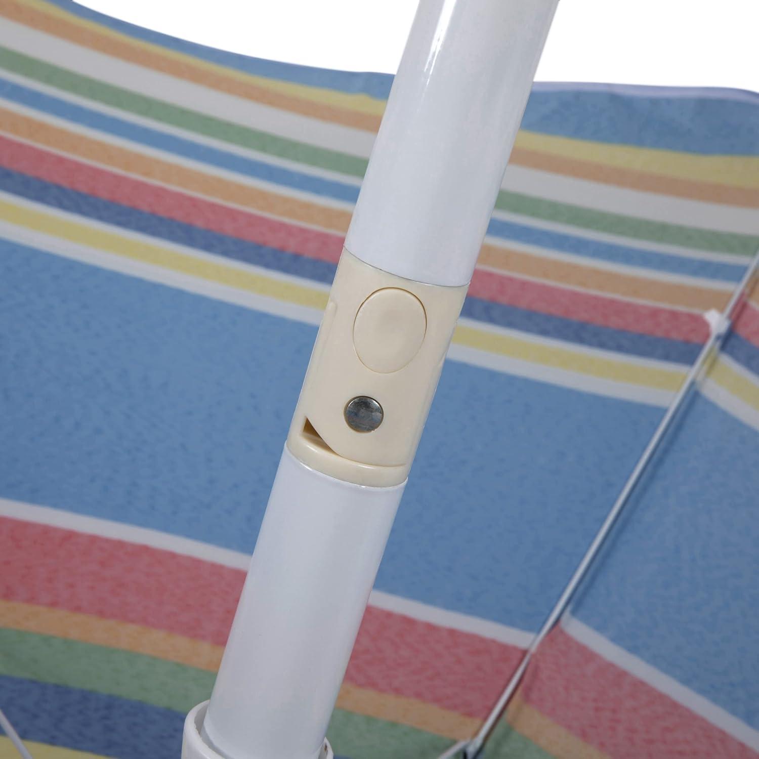 imageONIVA a Picnic Time brand 5 Ft Portable Beach Umbrella Lightweight Sun Shade Umbrella with Adjustable Tilt and UV Sun Protection