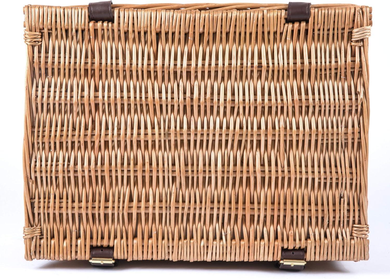 imagePICNIC TIME Bristol Picnic Basket for 2 Wicker Picnic Basket Picnic Set Navy Blue ampamp Burgundy Plaid Pattern