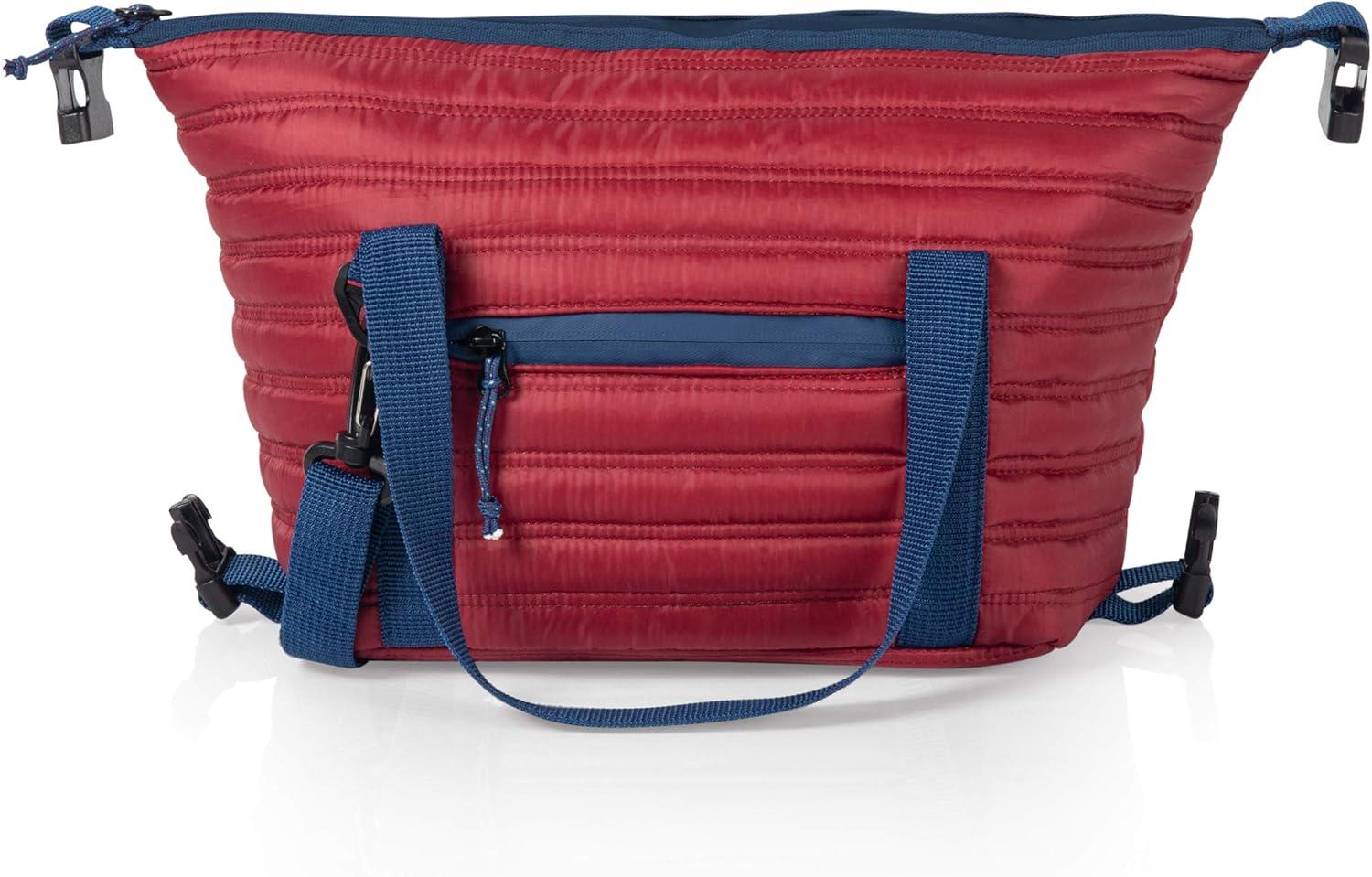imagePICNIC TIME Midday Quilted Washable Insulated Lunch Bag Softsided Lunch Box Lunch Cooler Bag Red