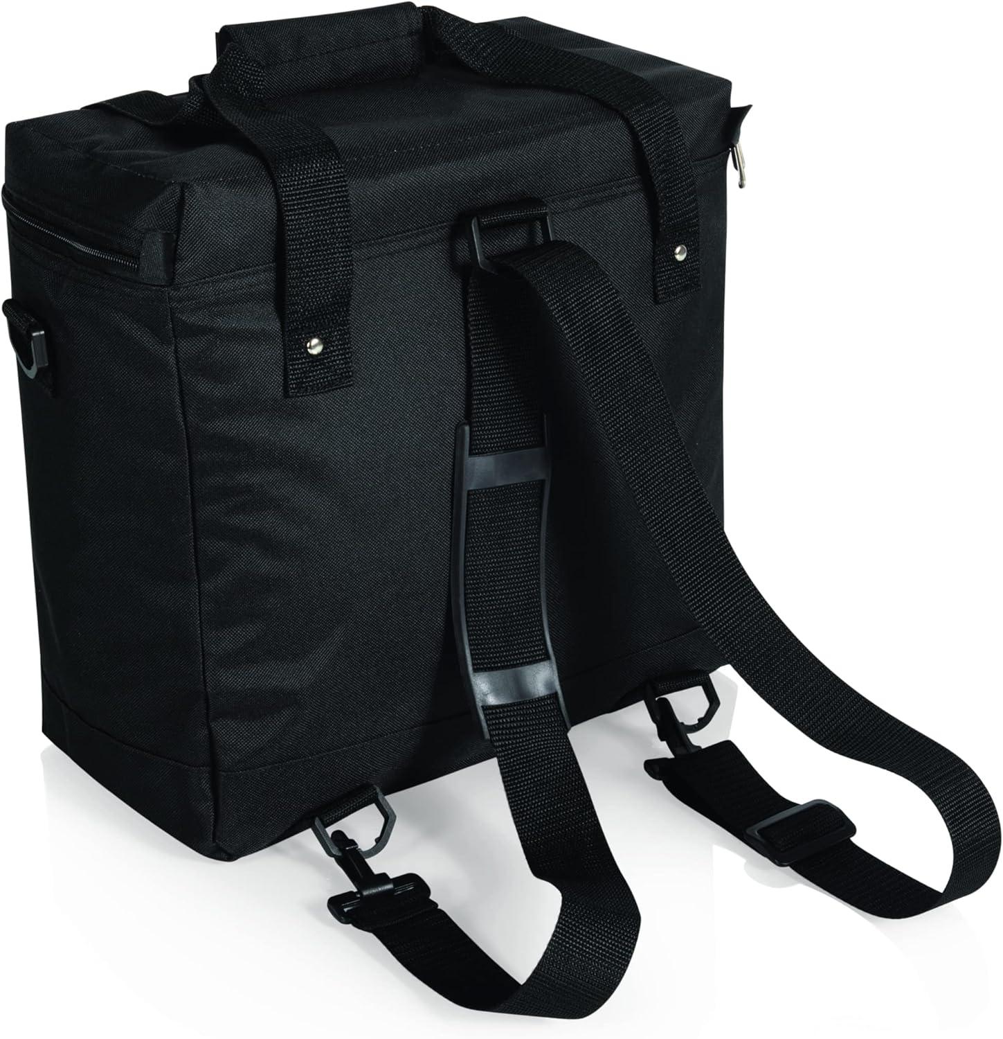 imagePICNIC TIME Montero Tote Cooler Bag Versatile Insulated Cooler Bag with 20Can Capacity Soft Insulated Tote with WaterResistant Interior Liner Zipper Pockets Converts to Backpack Straps Black