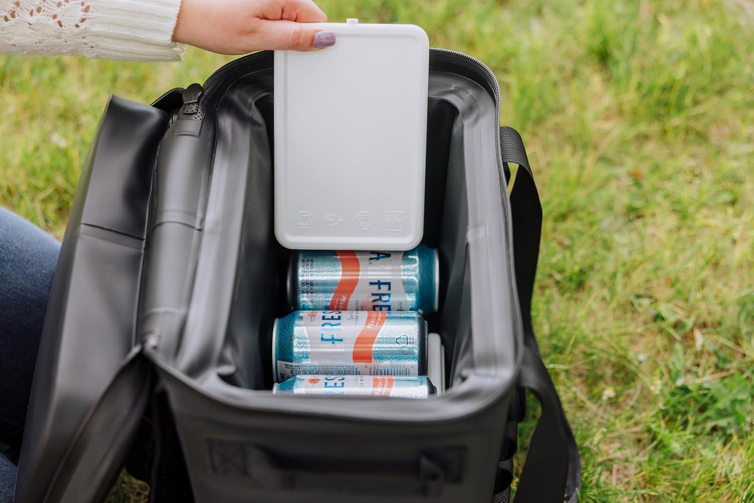 imagePicnic TIME 4 Pack Reusable Ice Packs Ice Packs for Lunch Boxes and Coolers Long Lasting Feezer Packs White
