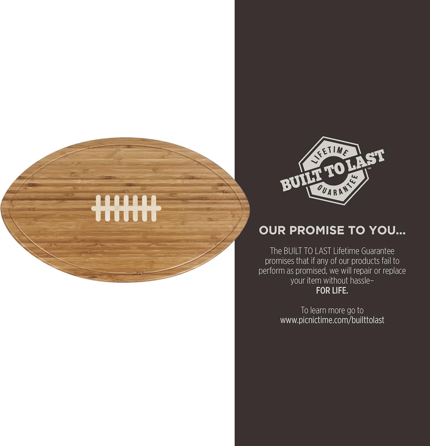 imagePicnic Time Kickoff Cutting Board Serving Tray Bamboo