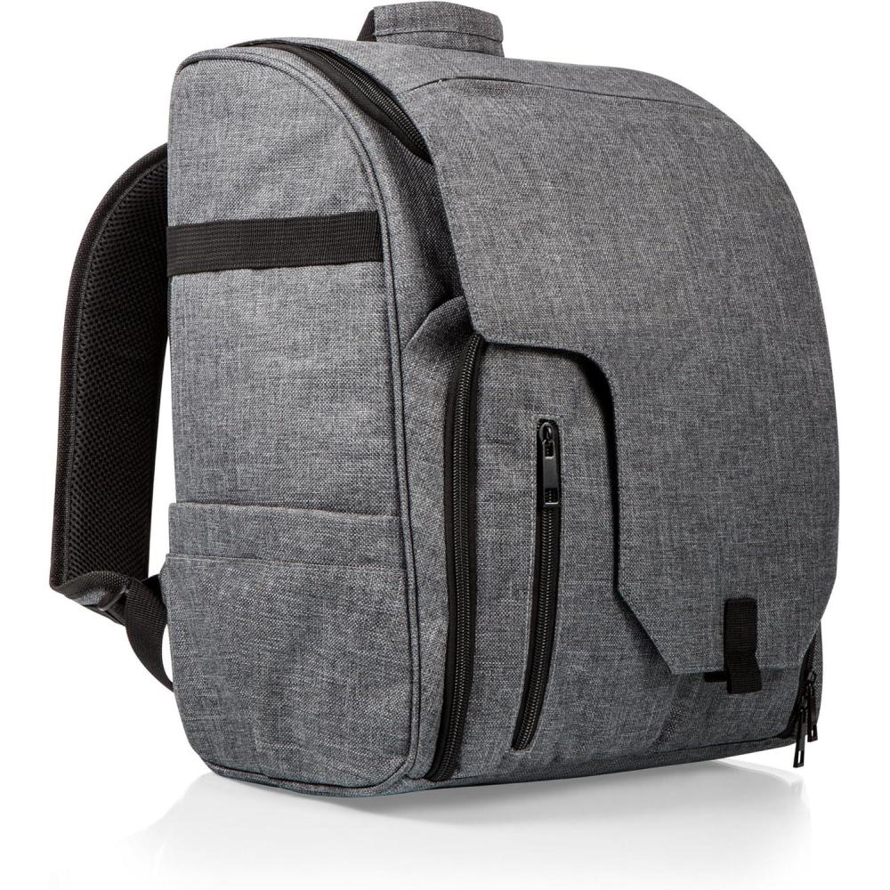 imageCommuter Travel Backpack Cooler Lightweight Leakproof Bag Insulated Soft Cooler Pack Heathered GrayHeathered Gray