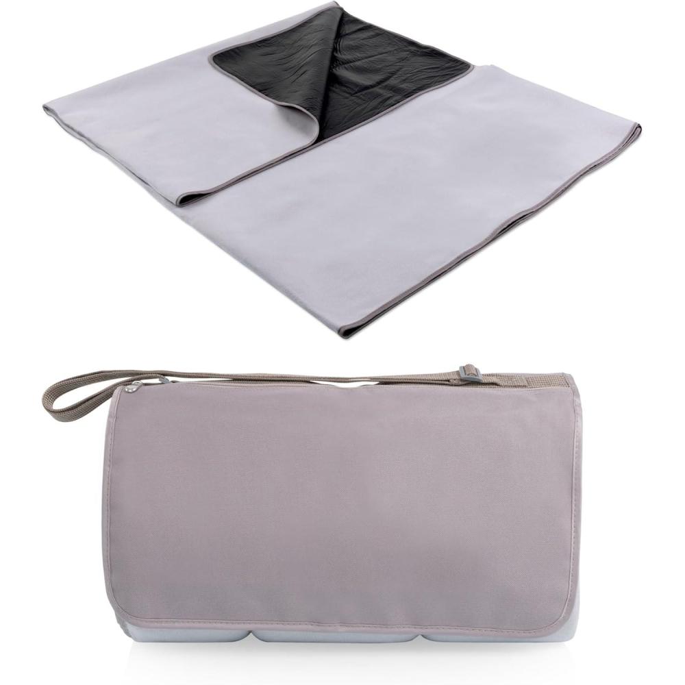 imageONIVA a Picnic Time Brand Blanket Tote XL Outdoor Picnic Blanket Beach Blanket Camping BlanketGreige BeigeGrey