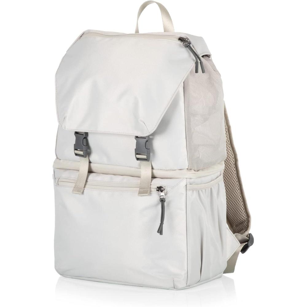 imagePICNIC TIME Tarana Backpack Cooler Insulated Leakproof Backpack Made With Recycled Bottles Portable Ice Chest For Beach Hiking Camping Picnic Lunch Travel Outdoor Adventures Carbon BlackHalo Gray