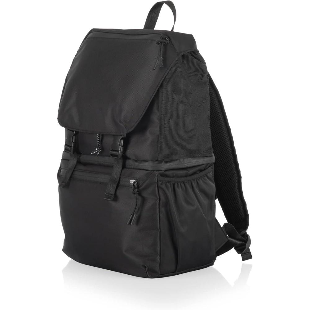 imagePICNIC TIME Tarana Backpack Cooler Insulated Leakproof Backpack Made With Recycled Bottles Portable Ice Chest For Beach Hiking Camping Picnic Lunch Travel Outdoor Adventures Carbon BlackCarbon Black