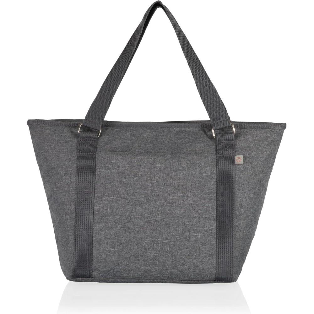 imagePICNIC TIME Topanga Tote Cooler Bag Versatile Insulated Cooler Bag with 24Can Capacity Soft Insulated Tote with WaterResistant Interior Liner Long Straps and Exterior Pocket RedHeathered Gray