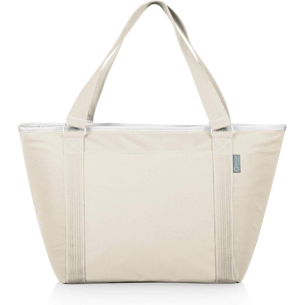 imagePicnic TIME Topanga Tote Cooler Bag Versatile Insulated Cooler Bag with 24Can Capacity Soft Insulated Tote with WaterResistant Interior Liner Long Straps and Exterior Pocket TealSand