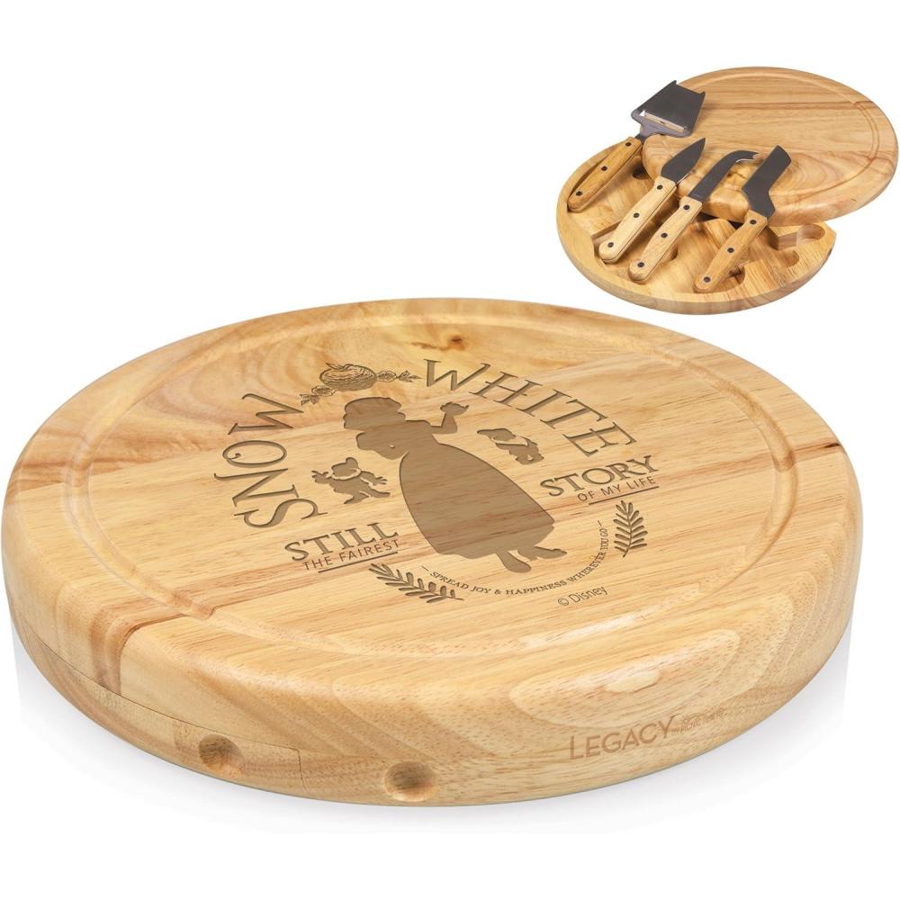 imageTOSCANA  a Picnic Time brand Circo Cheese Cutting Board ampamp Tools Set Brown Disney Mickey ampamp Minnie Mouse 8540050510311Disney Princess Snow White  Parawood