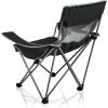 Campsite Camping Chair, Picnic Chair, Outdoor Folding Chair with Carry Bag, Beach Chair(Black/Grey)
