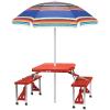 ONIVA – a Picnic Time brand 5 Ft. Portable Beach Umbrella, Lightweight Sun Shade Umbrella with Adjustable Tilt and UV Sun Protection
