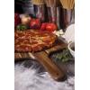 PICNIC TIME Acacia Wood Pizza Spatula Peel, Serving Pizza Paddle with Tapered Handle for Comfort and Steady Grip, Bread Peel and Oven Accessories, Flat Paddle with Beveled Edge (Acacia Wood)