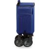 PICNIC TIME Adventure Collapsible Folding Wagon, Outdoor Collapsible Wagon, Portable Cart with Wheels, All-Terrain Trolly Cart with Storage Cover and Handle, Supports 225 lbs, (Navy Blue)