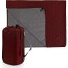PICNIC TIME All-Purpose Machine Washable Stadium Blanket, Picnic Blanket, Beach Blanket(Burgundy)