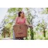 PICNIC TIME Cambridge Bike Basket, Personal Picnic Basket with Removable Shoulder Strap, Small Basket for Lunch, Bicycle Basket, (Wicker)