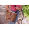 PICNIC TIME Cambridge Bike Basket, Personal Picnic Basket with Removable Shoulder Strap, Small Basket for Lunch, Bicycle Basket, (Wicker)