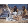PICNIC TIME Classic Picnic Basket for 2, Romantic English-Style Wooden Wicker Basket with Deluxe Service for 2, Fully-Lined Interior, Leatherette Lid-Locking Buckle, and Carry Handle, (Beige Canvas)(Honey Willow With Beige Canvas Lining)