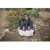 PICNIC TIME Garden Bag with Tool Set – Garden Tool Organizer Bag – Gardening Tools Gifts for Women and Men, (Navy Blue with Beige Accents)(Navy/Cream)
