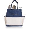 PICNIC TIME Garden Bag with Tool Set – Garden Tool Organizer Bag – Gardening Tools Gifts for Women and Men, (Navy Blue with Beige Accents)(Navy/Cream)