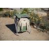 PICNIC TIME Garden Kneeler and Seat, Folding Gardening Bench, Portable Garden Stool and Kneeler with Detachable Tote Organizer for Weeding & Yard Work (Olive Green with Beige Accents)