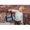 PICNIC TIME Midday Quilted Washable Insulated Lunch Bag, Expandable Stylish Soft Cooler Bag, Portable Cooler Lunchbox with Detachable Carrying Shoulder Strap and Zipper Closure, (Gray)