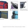 PICNIC TIME Midday Quilted Washable Insulated Lunch Bag, Soft-sided Lunch Box, Lunch Cooler Bag, (Red)