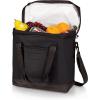 PICNIC TIME Montero Tote Cooler Bag, Versatile Insulated Cooler Bag with 20-Can Capacity, Soft Insulated Tote with Water-Resistant Interior Liner, Zipper Pockets, Converts to Backpack Straps, (Black)
