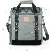 PICNIC TIME PT-Frontier Picnic Cooler Tote – Soft Cooler Bag with Picnic Set – Picnic Tote, (Heathered Gray)