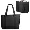 PICNIC TIME Tahoe XL Tote Cooler Bag, Versatile Insulated Cooler Bag with 48-Can Capacity, Soft Insulated Tote with Water-Resistant Interior Liner, Long Straps, and Exterior Pocket(Black)