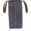 PICNIC TIME Unisex Market Waxed Canvas Tote With Leatherette Handles, Versatile Large Canvas Tote, Heavy-duty Oversized Travel Beach Bag