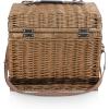 PICNIC TIME Yellowstone Picnic Baskets, Moka Collection – Brown with Beige & Red Accents, One Size