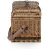 PICNIC TIME Yellowstone Picnic Baskets, Moka Collection – Brown with Beige & Red Accents, One Size