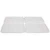 Picnic TIME 4 Pack Reusable Ice Packs, Ice Packs for Lunch Boxes and Coolers, Long Lasting Feezer Packs (White)