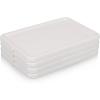 Picnic TIME 4 Pack Reusable Ice Packs, Ice Packs for Lunch Boxes and Coolers, Long Lasting Feezer Packs (White)