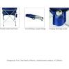 Picnic TIME PT-XL Heavy Duty Camping Chair, XL Beach Chair, 400 lb Capacity Camp Chair(Navy Blue)