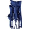 Picnic TIME PT-XL Heavy Duty Camping Chair, XL Beach Chair, 400 lb Capacity Camp Chair(Navy Blue)