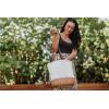 Picnic TIME Pico Willow & Canvas Insulated Lunch Bag, Small Picnic Basket, Beach Tote Bag (Natural Canvas & Wicker)