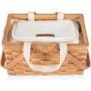 Picnic TIME Poppy Personal Picnic Basket – Insulated Lunch Bag – Retro Lunch Box, (Beige)