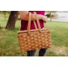 Picnic TIME Poppy Personal Picnic Basket – Insulated Lunch Bag – Retro Lunch Box, (Beige)