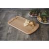 TOSCANA – a Picnic Time brand Billboard Glass Top Cheese Board, Serving Platter, Cheese Boards Charcuterie Boards, (Parawood)