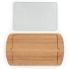TOSCANA – a Picnic Time brand Billboard Glass Top Cheese Board, Serving Platter, Cheese Boards Charcuterie Boards, (Parawood)