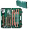 ONIVA – A Picnic Time brand 18-Piece BBQ Grill Set, Outdoor BBQ Accessories with Case, Grilling Tools for Barbecue, (Green)
