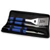 ONIVA – a Picnic Time Brand Metro 3-Piece BBQ Tool Set in Carry Case, Black(Blue)
