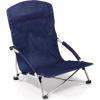 ONIVA – a Picnic Time brand – Tranquility Beach Chair with Carry Bag – Low Beach Chair(Navy)