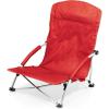 ONIVA – a Picnic Time brand – Tranquility Beach Chair with Carry Bag – Low Beach Chair(Red)