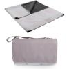 ONIVA Blanket Tote XL Outdoor Picnic Blanket, 70″x80″ Foldable Beach Blanket with Fleece Top, Water-Resistant Backing, Strap & Pocket, Portable Mat for 4-5 People by Picnic Time (Blue Stripe/Navy Flap)(Pastel Plaid – Beige)