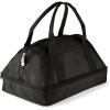 PICNIC TIME Double Decker Casserole Tote, 2-Layer Potluck Casserole Carrier, Insulated Thermal Food Carrier, Insulated Casserole Carrier, (Black)(Black)